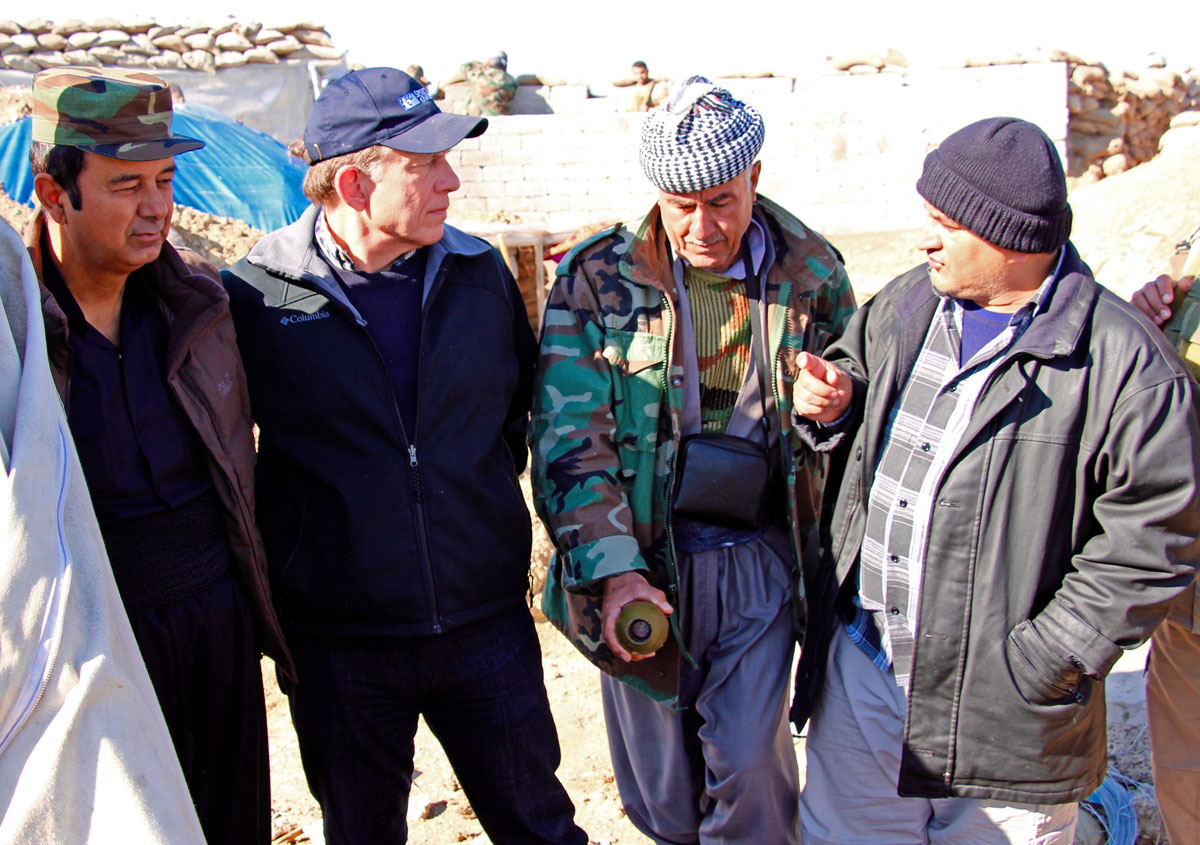 SoA's Jim Hake talked with peshmerga commanders about their needs