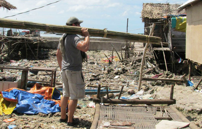 Along with his military service, Matthew also spent time rebuilding homes in the Philippines after Super Typhoon Haiyan in 2014