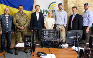 Ukrainian officials at Army FM ceremony