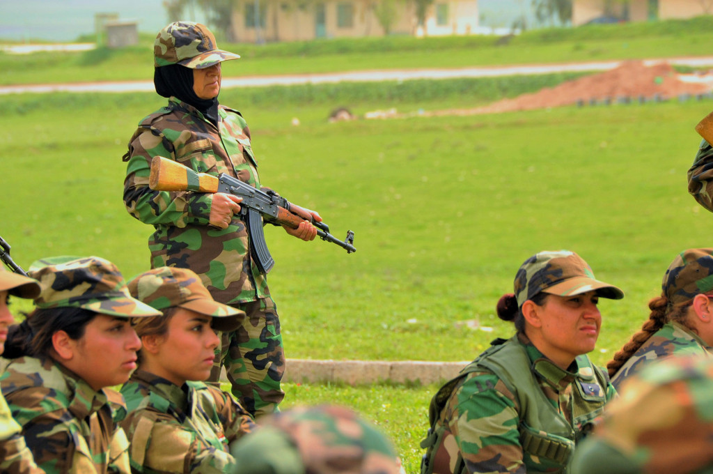 Female Peshmerga platoon in the Kurdistan region of Iraq