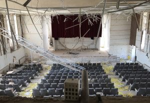Destroyed school in Syria