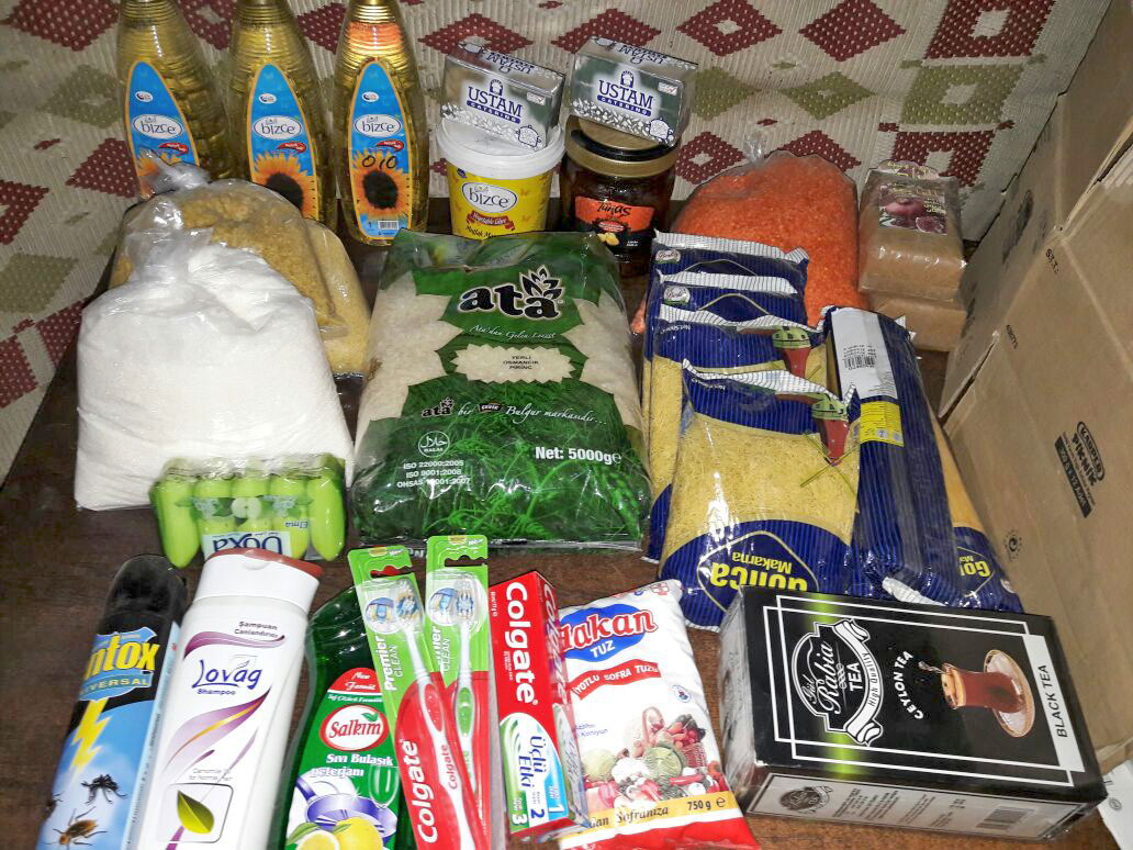 SoA provided 70 boxes of food and hygiene supplies 