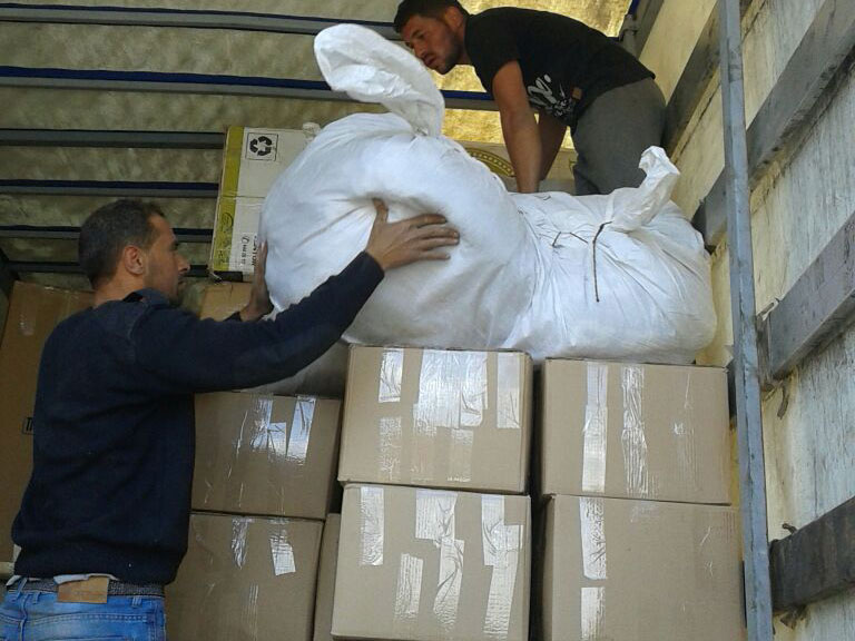 Relief supplies provided by SoA to Syrian citizens 