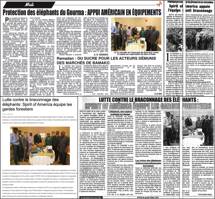 The US Embassy hosted event was widely covered in the Malian Press, helping to raise awareness for the issue and demonstrate US commitment.