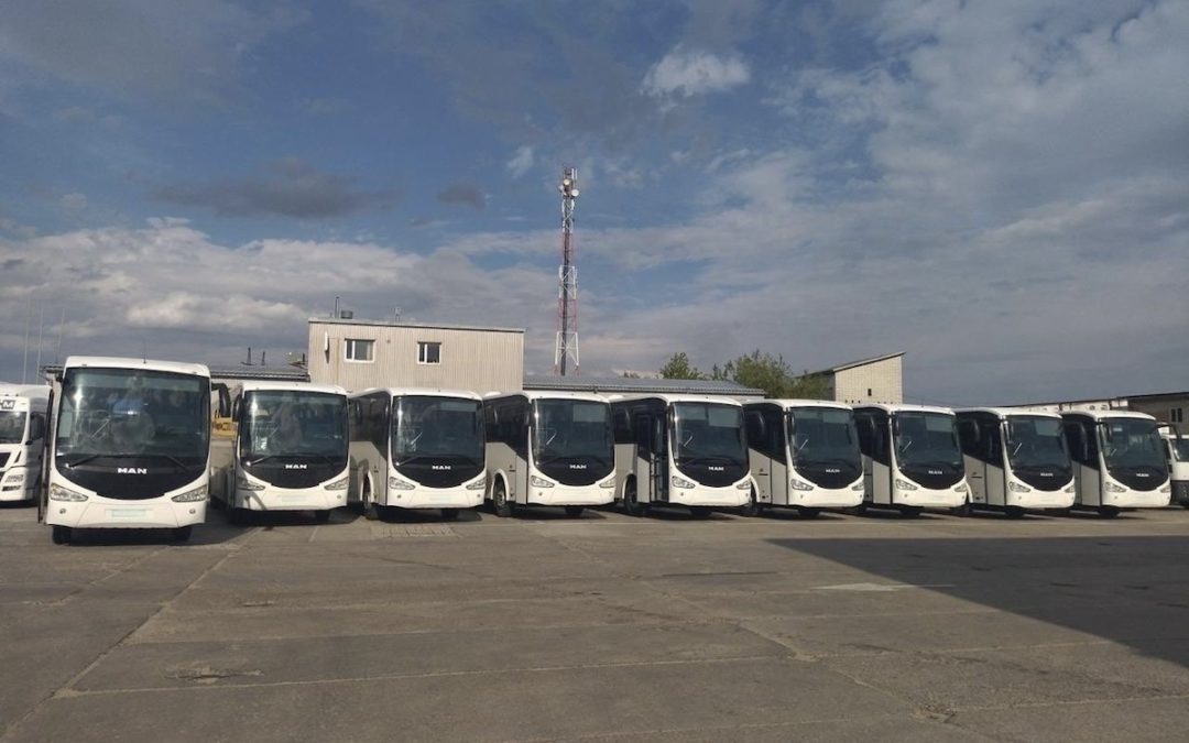 Spirit of America and the Howard G. Buffett Foundation deliver nine buses to Ukraine