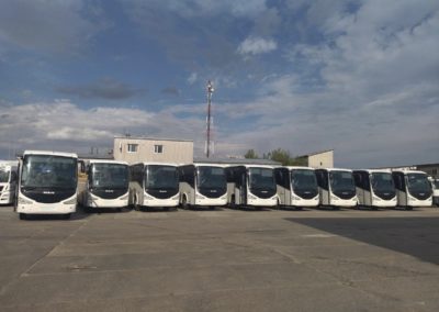 Spirit of America and the Howard G. Buffett Foundation deliver nine buses to Ukraine