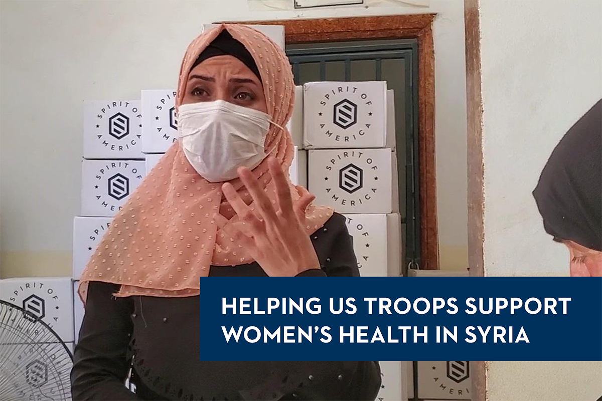 Helping US troops support women's health in Syria