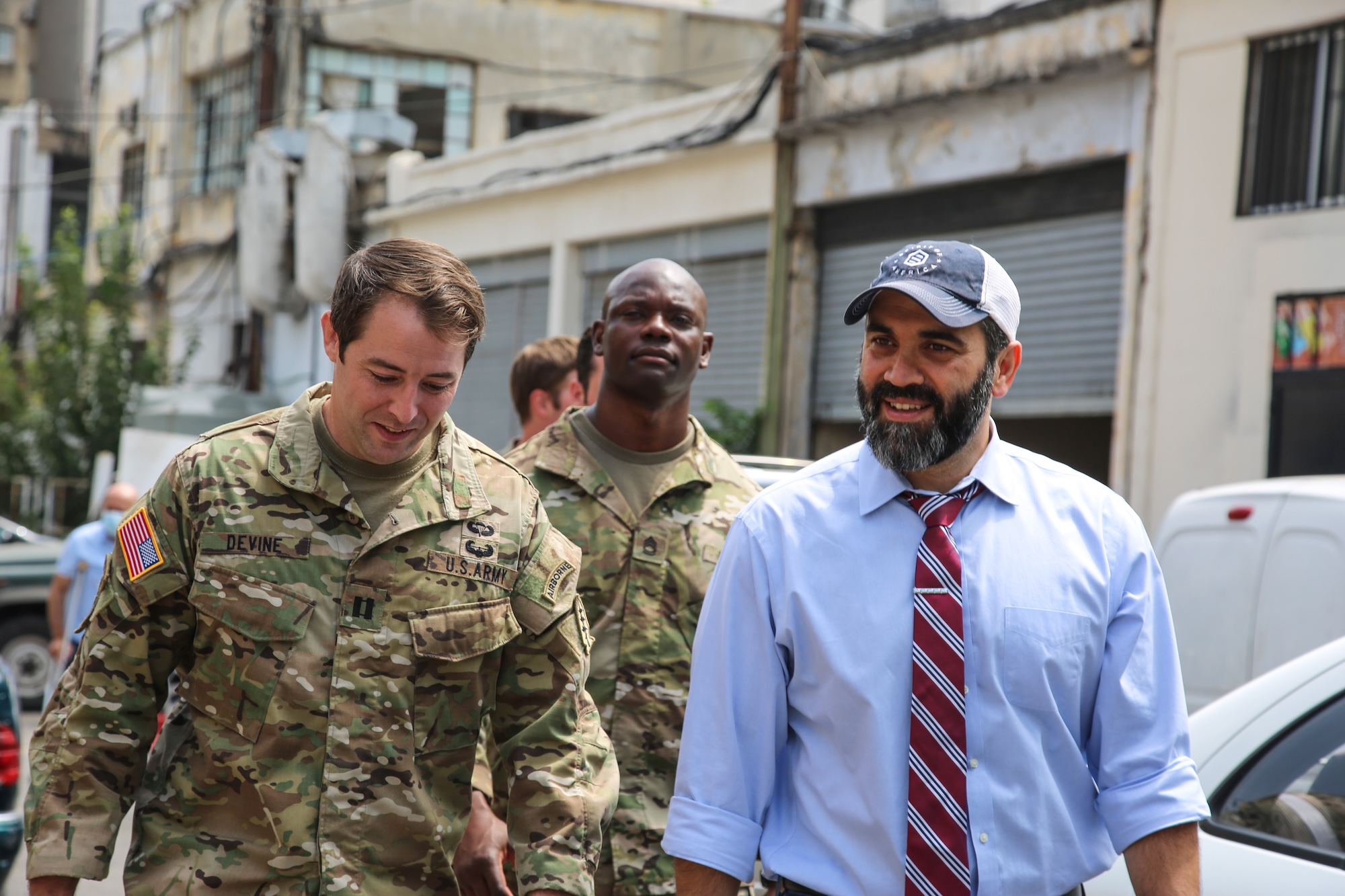 Zack with US troops